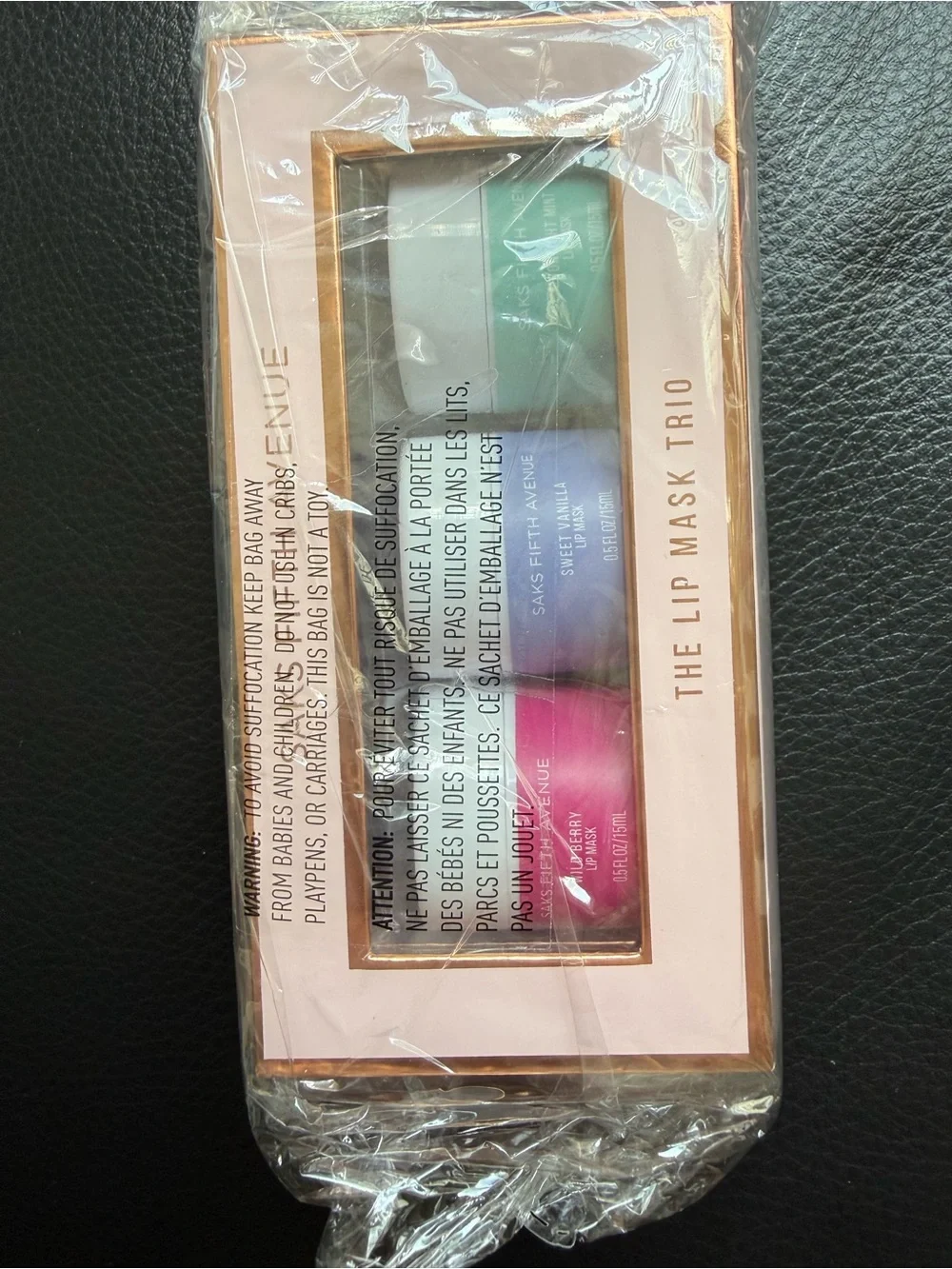 Saks Fifth Avenue Lip Mask Trio in Pink and Rose